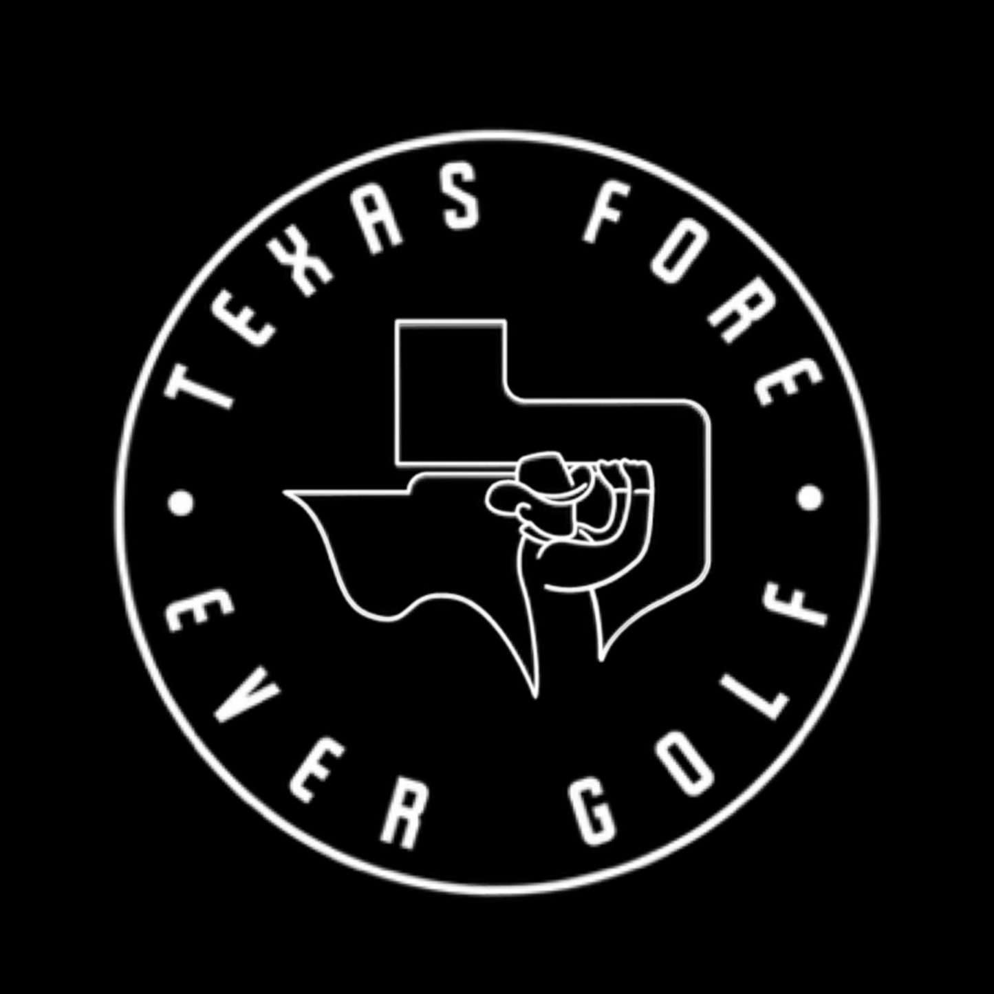 Texas Fore Ever Golf Sticker